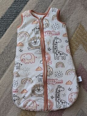 0-6 Month 2.5 TOG Yoofoss Small Sleep Sack- Animal Rainbow Print